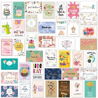 China Unique 40pcs Celebration Occasion Greeting Cards Assorted Cards Large Matching Card Organizer With Envelopes for sale