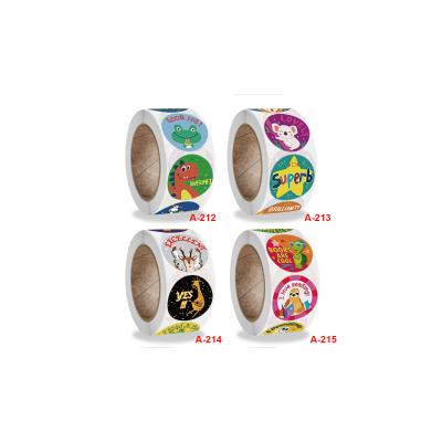 China Reward Animals Roll Up Sticker Reward Sticker Reward Sticker For Kids for sale