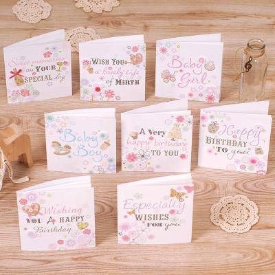 China Japan 8pcs Baby Birthday Celebration Cards Handmade Matching Newborn Greeting Cards Gift Cards For Babies for sale