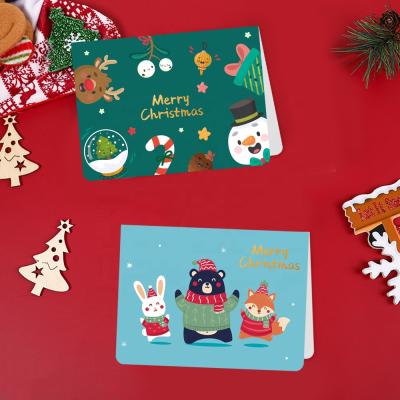 China Europe Christmas Cards Assortment Celebration Christmas Cards Pack Xmas Winter Holiday Greeting Cards for sale