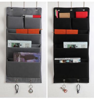 China Wall Hanging Over The Door Folder Organizer File Folders Mounted Storage Rack Pocket Chart For Magazine for sale