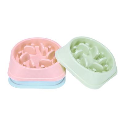 China Slow Slower Pet Food Slower Anti-Swallowing Puzzle Bowl Non-Slip Bowl Dog Feeder Stocked Feeding Dishes for sale