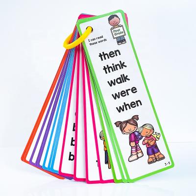 China Learning 16 Sheets Educational Preschool Cards For Toddler Sight Word Flash Cards Early Education AIDS for sale