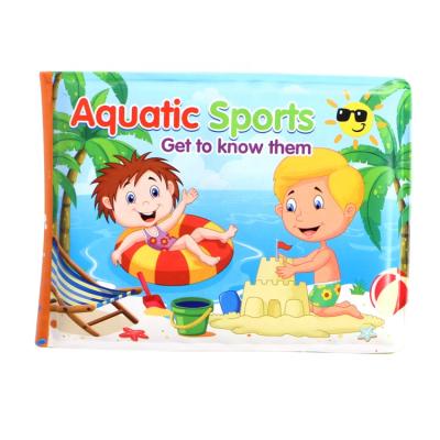 China Baby Waterproof Floating Bath Books EVA Waterproof Bathtime Toys Kids Educational Infant Bath Toys for sale