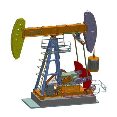 China Simple structure balance with double horsehead oilfield drilling rig heavy load regeneration equipment / oilfield pumping devices for sale