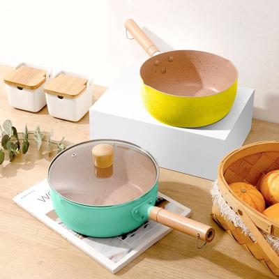 China Viable Kitchen Cooking Japanese Style Snow Pan Cooker Universal Cookware Maifan Stone Cooker Noodles Hot Milk Nonstick Soup Pots for sale