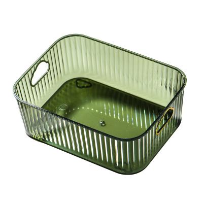 China Viable Multi-Function Plastic Storage Box Drawer Storage Organizer Desktop Portable Cosmetics Storage Box for sale