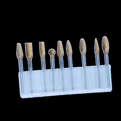 China YG8 3x6 10pcs Carbide Rotary Tool Sets with TIN for sale