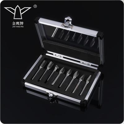 China YG8 6x10 Square 1/4 Shank 8pcs Carbide Deburrs Set for sale