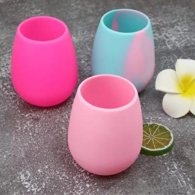 China Wine Silicone Water Creative Travel Silicone Washing Stored Environmentally Friendly Portable Glass Cup for sale