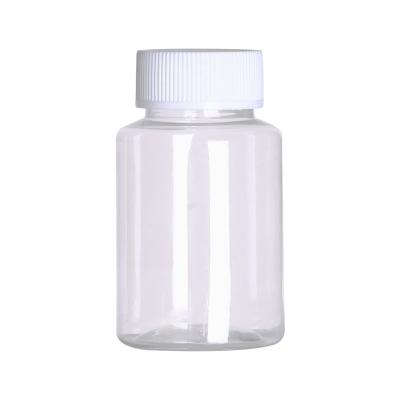 China Transparent Plastic PET Bottle Big Mouth Solid Liquid Bottle Small Sample Recyclable Material Dispensing Empty Bottle for sale