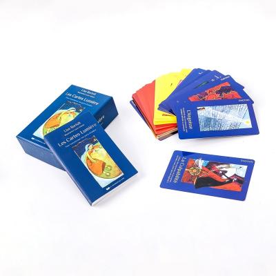 China Custom Wholesale Hot Selling Custom Printing Tarot Cards Deck Entertaiment Playing Cards With Book For 80Cards for sale