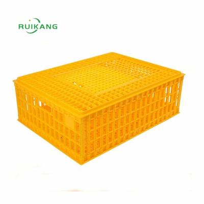 China Hot Sale Live Duck Goose Chicken Pigeon Bird Transport Crate Plastic Poultry Transport Box Stocked Transport Cage for sale