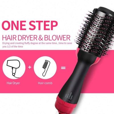 China Ionic Hair Dryer / One Step Private Label & Japanese Styler Volumizer Electric Comb Hair Dryer Brush for sale