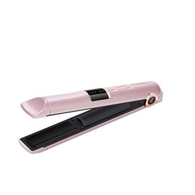 China Private Label Lockable Logo Usb Cordless Rhinestone Flat Custom Switch Irons With Private Label Titanium Hair Straightener for sale