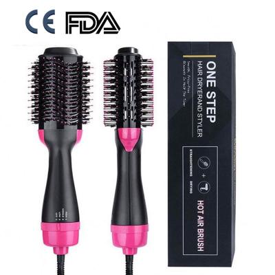 China One Step Ionic Hair Dryer & Volumizer Hair Straightener Brush / Hot Airbrush Styler One Step Hair Dryer for sale