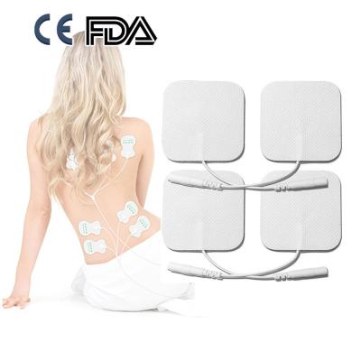 China Body TENS Unit Pads 5X5cm Replacement TENS Electrodes Pads TENS Patches For Electrotherapy for sale