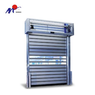 China Heat Insulation Customized 44mm Aluminum Alloy Safe Hot Spiral High Speed ​​Door for sale