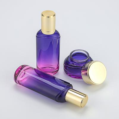 China Silk Screen Printing Or Other Makeup Cream Skin Care Foundation Glass Bottle Liquid Frosted Cosmetic Empty Base for sale