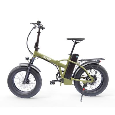 China Aluminum Alloy 48V 500W 20*4.0 Big Tire Tire Foldable Electric Bicycle Charging E-Bike/Long Range Motor Hot Sale Electric Bicycle for sale