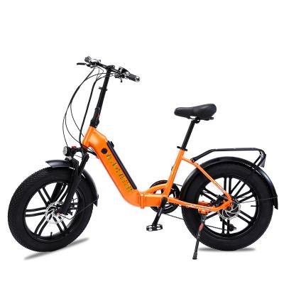 China Wholesale aluminum alloy 20 inch fat tire ebike folding bicycle 500W motor 48V 10.4AH fastest adult electric bike for sale