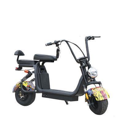 China Unisex Adult 2 Wide Wheel City Road City Electric Scooter 1000 Two Seater Watt Citycoco for sale