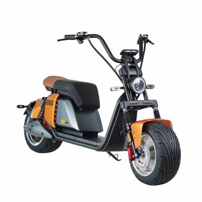 China New Adult 2 Wheels Fat Tire 2000W Brushless Motor Electric Scooter 60V Brushless E-Bike Citycoco Unisex Powerful Hub Motor for sale