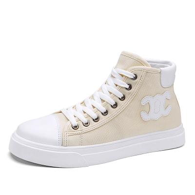 China Guarantee Soft Rubber Wholesale Fashion High Quality Casual High Top Canvas Shoes for sale