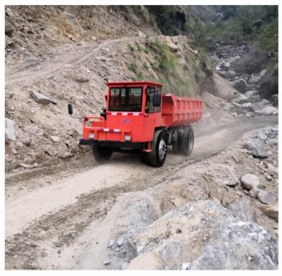 China 3 Meters Diameter 4x4 Mini Tunnel Mining Dump Truck For Wheels < 4L for sale