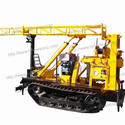 China Mobile construction/mineral crawler base civil engineering drilling rig for mining exploration with drilling equipments for sale