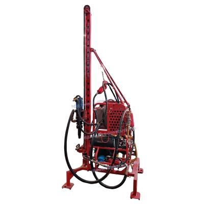 China Portable Air Pneumatic Seismic Hole Survey Geotechnical Construction Blast Drilling Rig with DTH Air Percussion/Mud Pump Drilling for sale