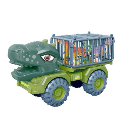 China High Quality Materials Dinosaur Transporter High Quality Vehicles Toys Set Transporter Truck Toy Car Dinosaur Truck Toys for sale