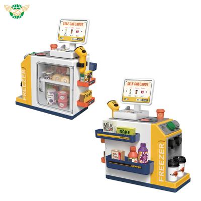 China Sweeper With Light And Sound New Popular 2023 Pretend Kitchen Play Set Kids Mini Supermarket Set Toy Pretend Play Toys For Children for sale