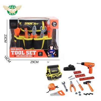 China Simulation Electric Drill With Tool Kit Healthy High Quality Electrician Tool Toys Children With Toy Electric Drill for sale