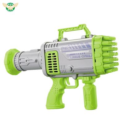 China Dazzling Sound and Light Electric 45 Holes Soar Bubble Gun Toy Bubble Machine Gun Bazooka Bubble Gun for Kids for sale