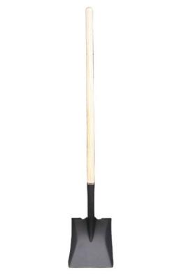 China 5002006 With Straight Wood Handle Carbon Steel Metal Square Farming Garden Shovels Spades for sale