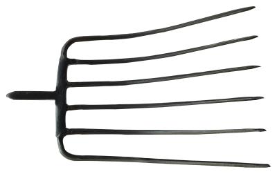 China 1001146 six tines carbon steel tail hay fork garden prong fork forged farming pitch manure dung fork for sale