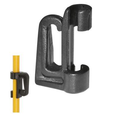 China INS015 fencing clip-on plastic spare insulator for oval steel post for sale