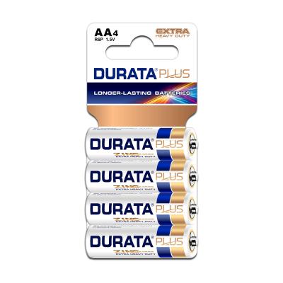 China Home Appliace Durata Plus Extra Heavy Duty Sc4-60 AA Size R6 1.5V Zinc Carbon Dry Cell Battery for sale