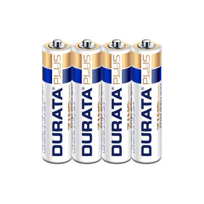 China Home Appliace Durata Plus Extra Heavy Duty Sp4-24 AAA Size 1.5V R03 Zinc Carbon Dry Cell Battery for sale