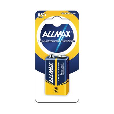 China Sb1-24 Home Appliance Allmax Max Power 6lr61 9V Alkaline Batteries for sale