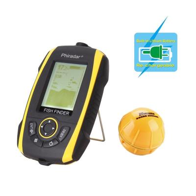 China Phiradar HD Grayscale Portable Wireless Fish Finder Gps Fish Finder 2.4