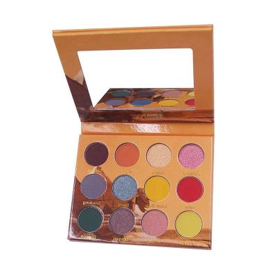 China OEM Waterproof New 12colors Private Logo Eyeshadow Custom Makeup Palette for sale