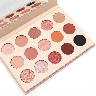 China Waterproof Custom15 Colors High Pigment Eyeshadow Makes Up Eyeshadow Set Palette for sale