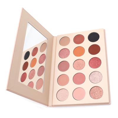 China OEM Makeup Vegan15 Color Eyeshadow Palettes Private Label Maquillaje Waterproof Matte Shimmer Cosmetics for sale