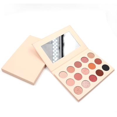 China Waterproof Eyeshadow Shimmer Matte 15 Colors Eyeshadow Palette Highly Pigmented for sale