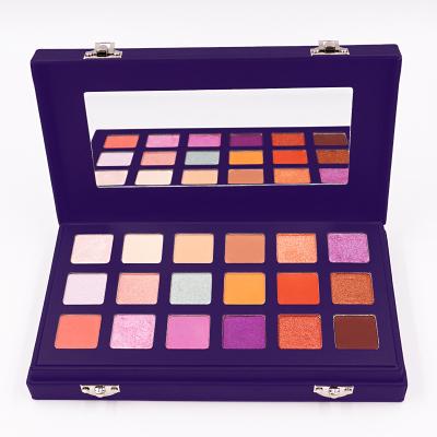 China Waterproof Newcomer Create My Own Eyeshadow Palette Custom 18 Colors Eyeshadow Palette Private Label for sale