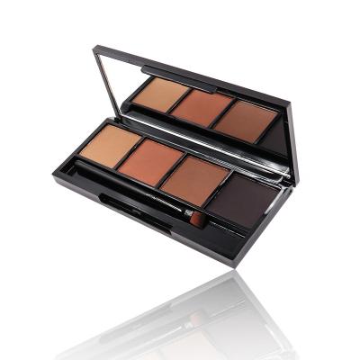 China Best Selling High Quality Eyebrow Powder Eyeshadow Powder Custom Your Own Brand Make Up 4 Color Eyebrow Powder Kit for sale