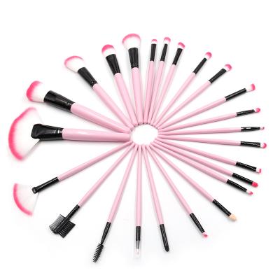 China Professional Low Moq 24 Pcs Soft Touch Synthetic Hair Private Label Makeup Brush for sale