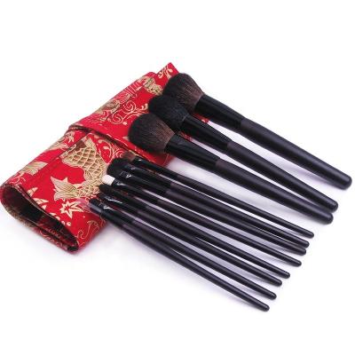 China Angular Blush 11pcs Custom Private Logo High Quality Cosmetic Brush Set for sale